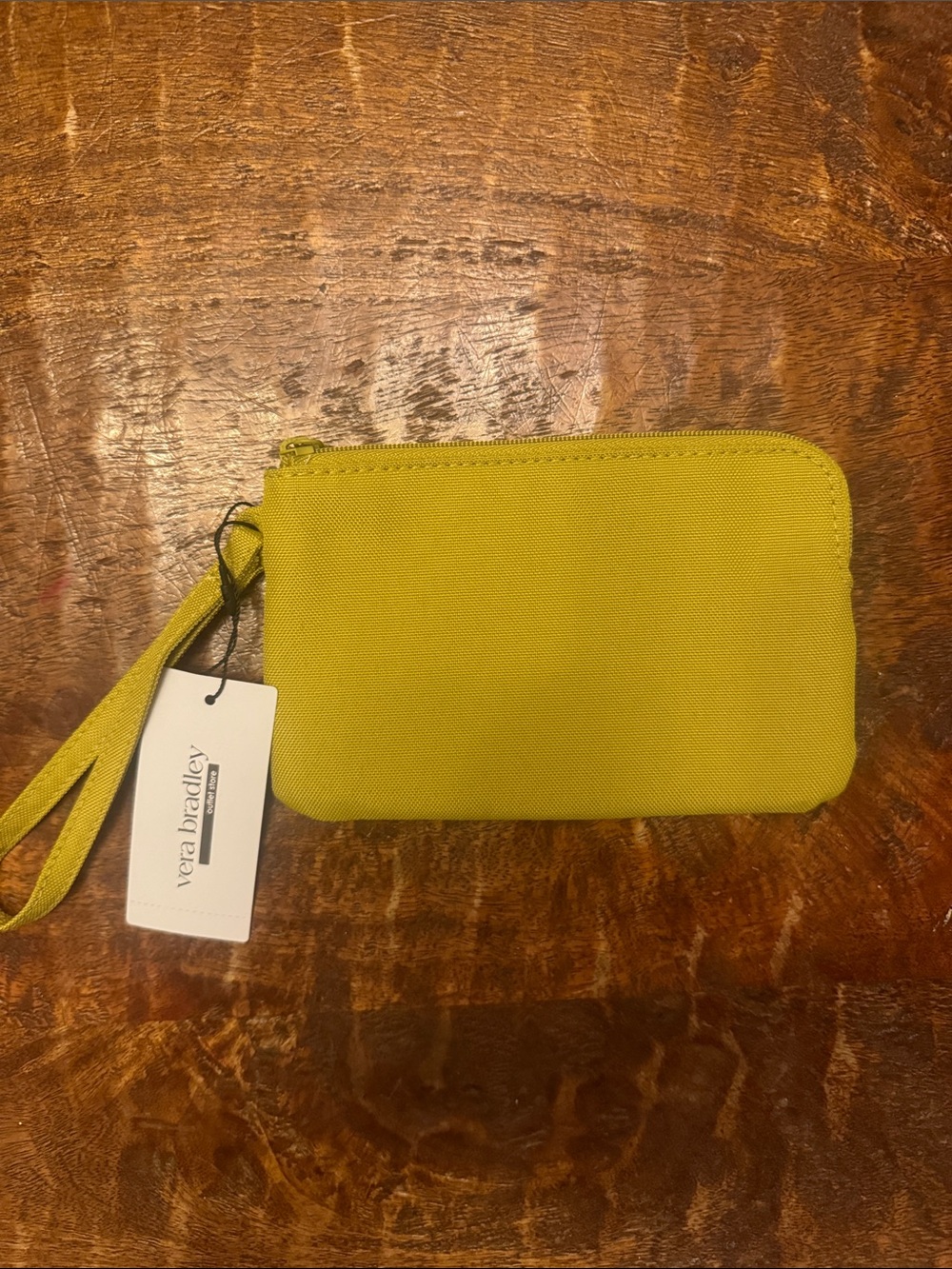 Vera Bradley Essential Yellow Wristlet, NWT